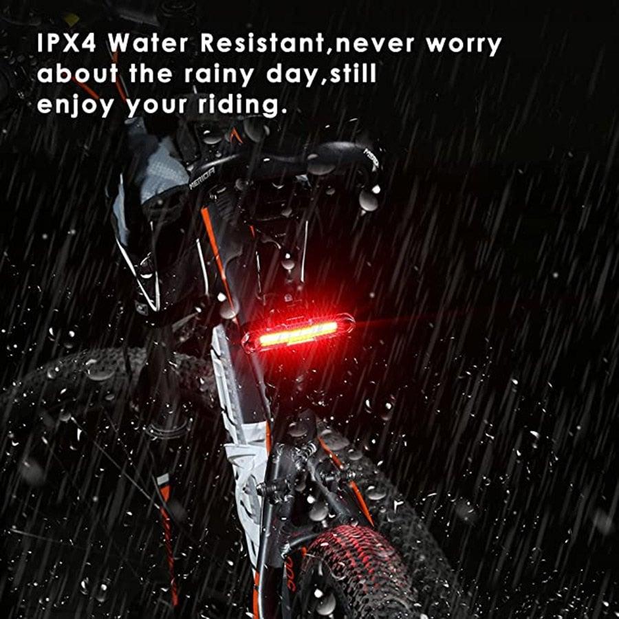 Ultra-Bright USB Rechargeable LED Bike Tail Light 5-Mode Safety
