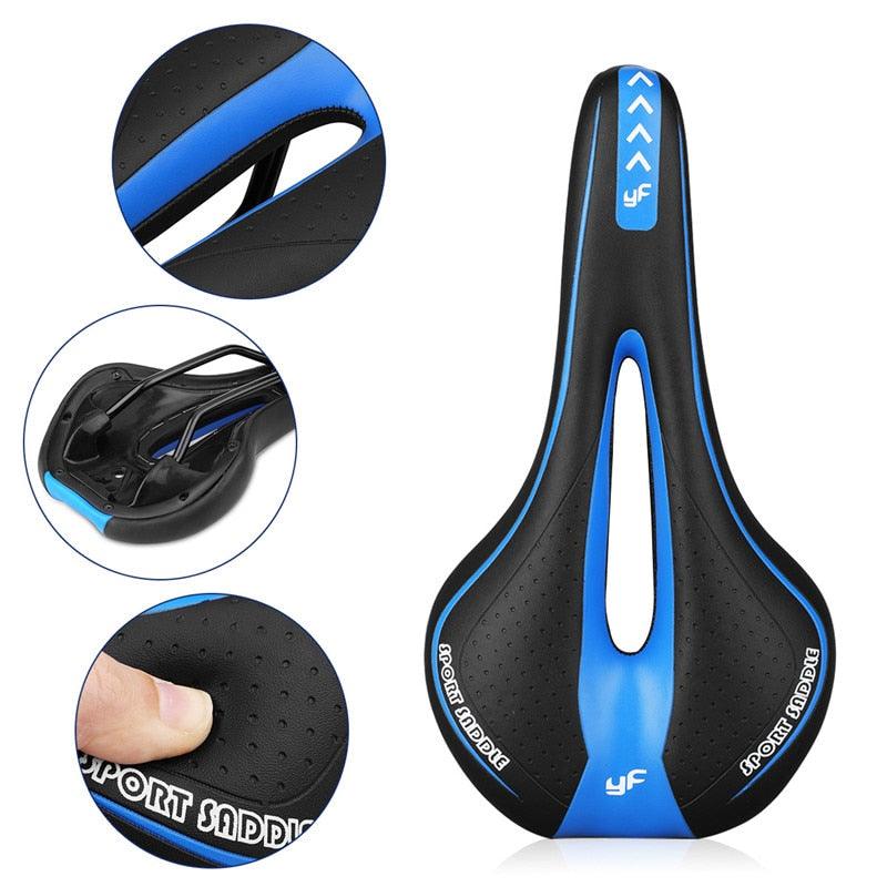 Ergonomic Memory Foam Bicycle Saddle for Men's Long Distance