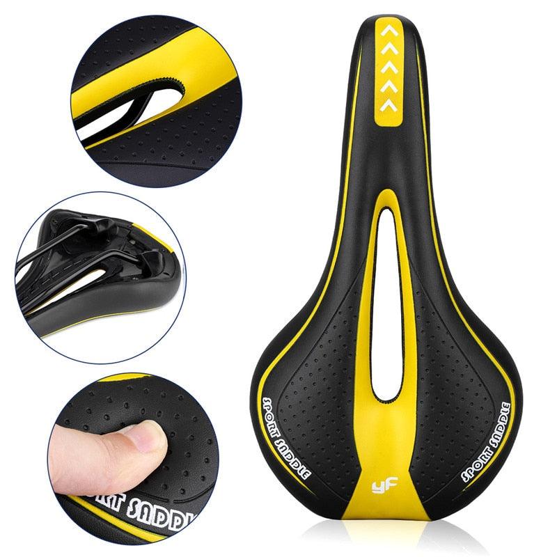 Ergonomic Memory Foam Bicycle Saddle for Men's Long Distance