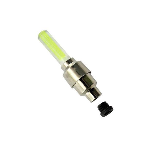 Motion-Activated LED Bicycle Tire Valve Lights - Neon Glow Lamp