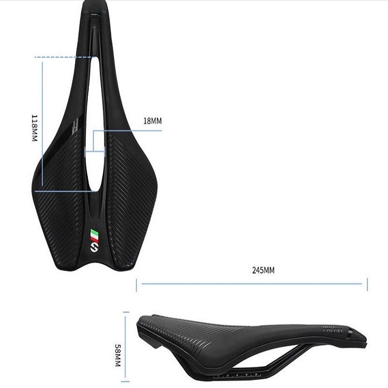 Ergonomic Wide Mountain Bike Saddle with Breathable Foam Padding