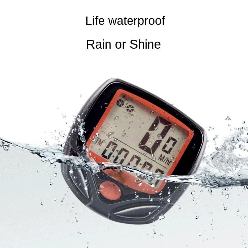Waterproof Bike Speedometer & Odometer with LCD Digital Display