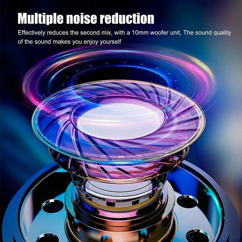 Bluetooth 5.0 Wireless Business Headset with LED Power Display