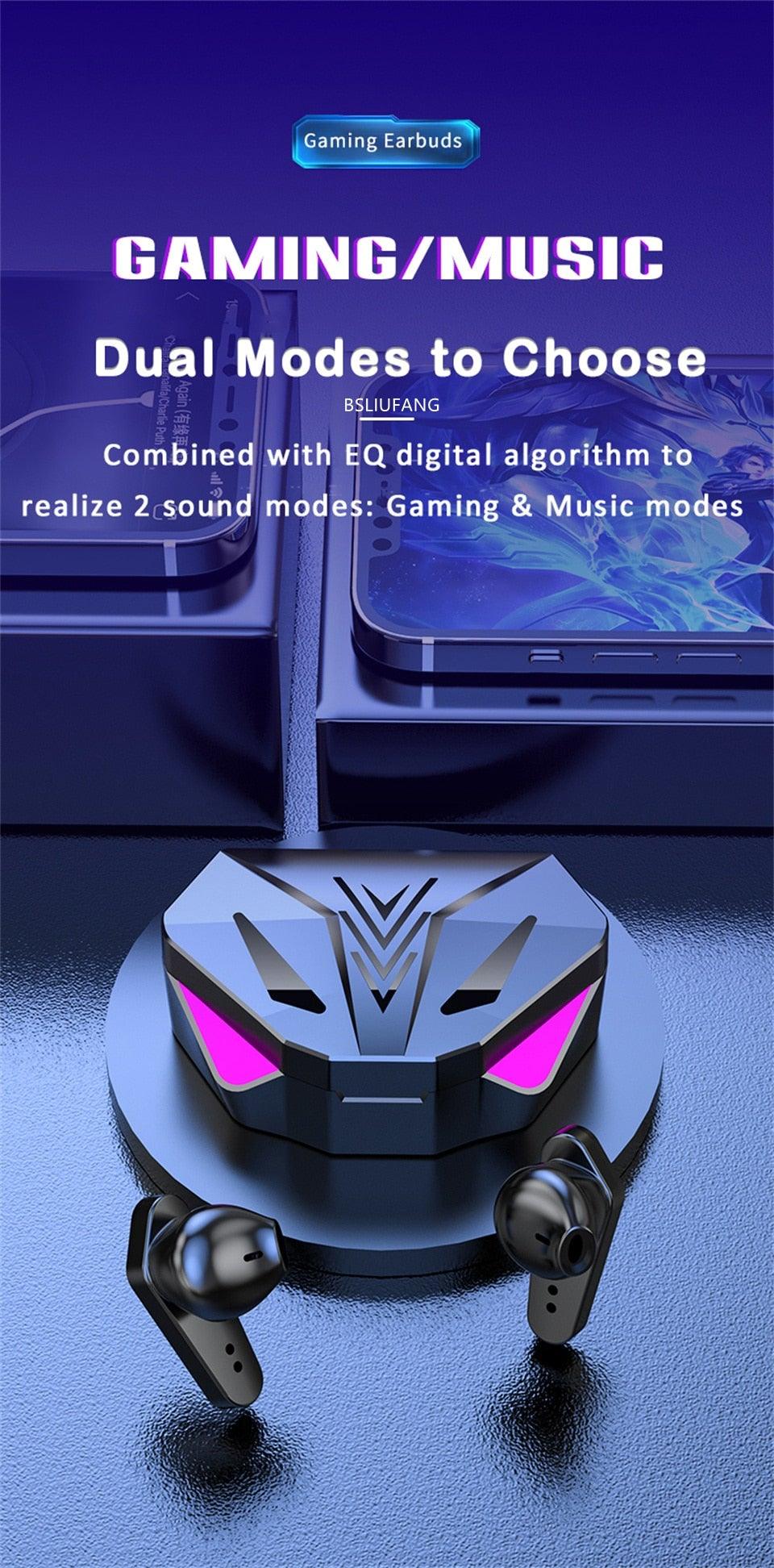 Low Latency Wireless Gaming Earbuds with Touch Control