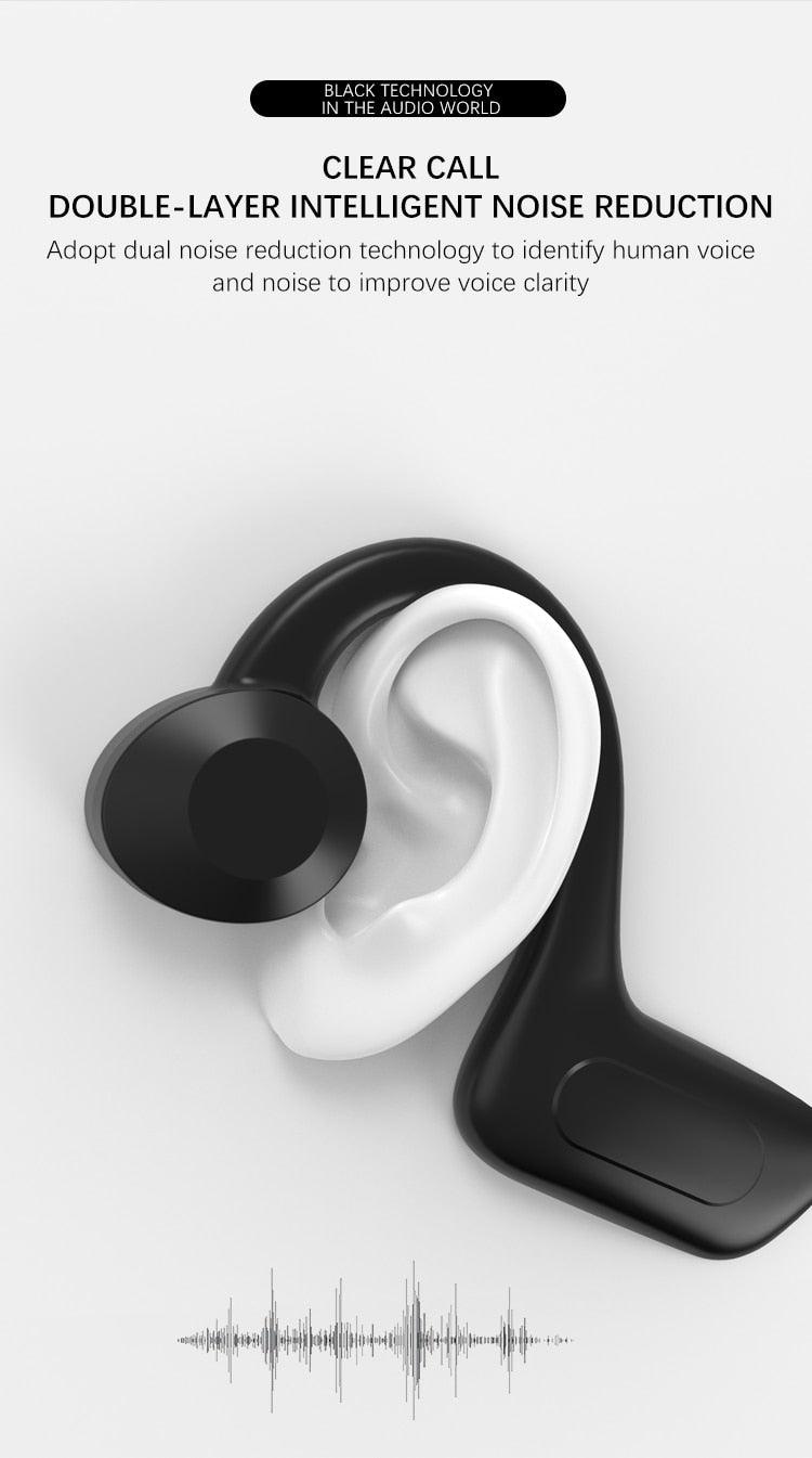 Single Wireless Bluetooth 5.0 Earpiece with CVC8.0 Noise Reduction
