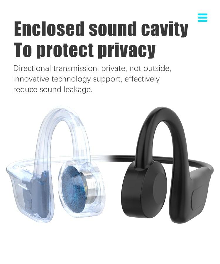 Single Wireless Bluetooth 5.0 Earpiece with CVC8.0 Noise Reduction