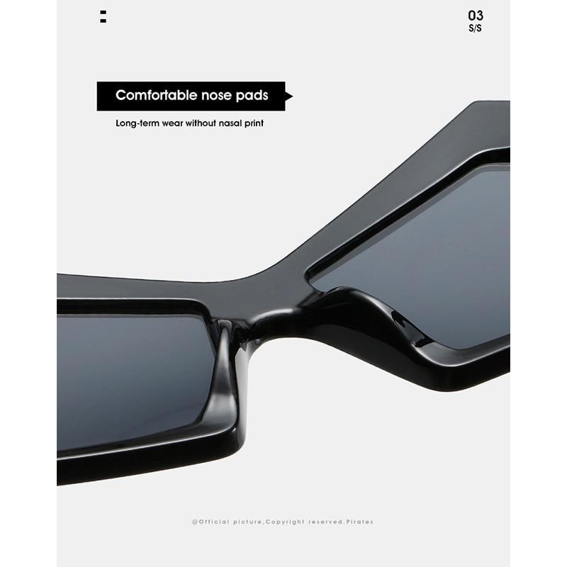 Oversized Square Cateye Polarized Sunglasses Trendy Street Style