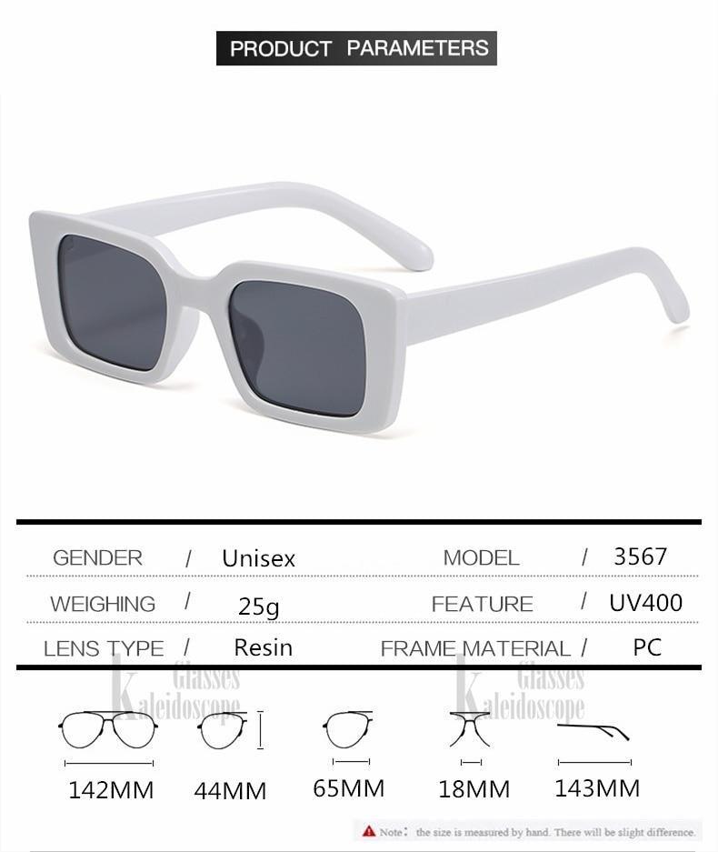Vintage Rectangle Sunglasses for Women