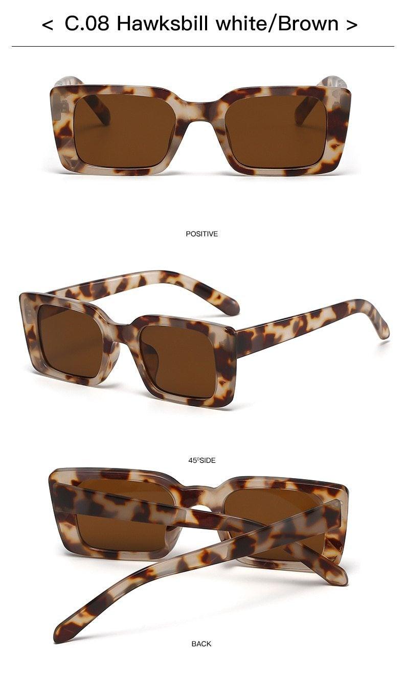 Vintage Rectangle Sunglasses for Women