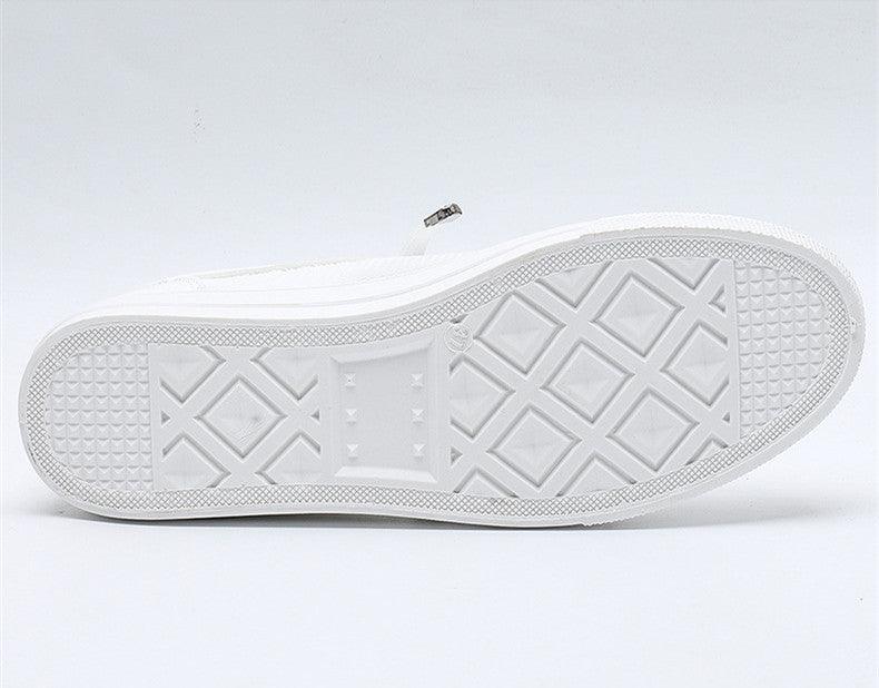 Women's White Mesh Breathable Casual Walking Sneakers Flat Shoes
