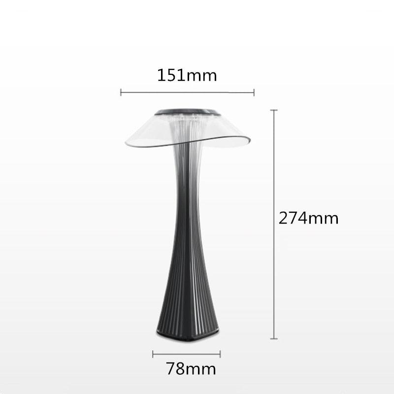 Dimmable Crystal LED Desk Lamp with Smart Touch Control