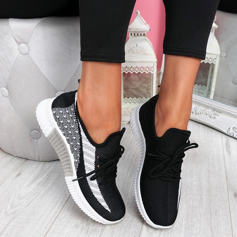 Women's Breathable Mesh Walking Shoes Lightweight Lace Up Sneakers