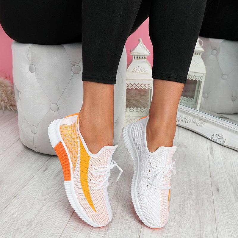 Women's Breathable Mesh Walking Shoes Lightweight Lace Up Sneakers