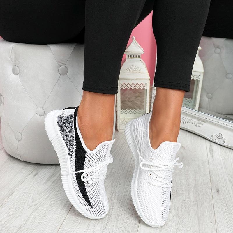 Women's Breathable Mesh Walking Shoes Lightweight Lace Up Sneakers
