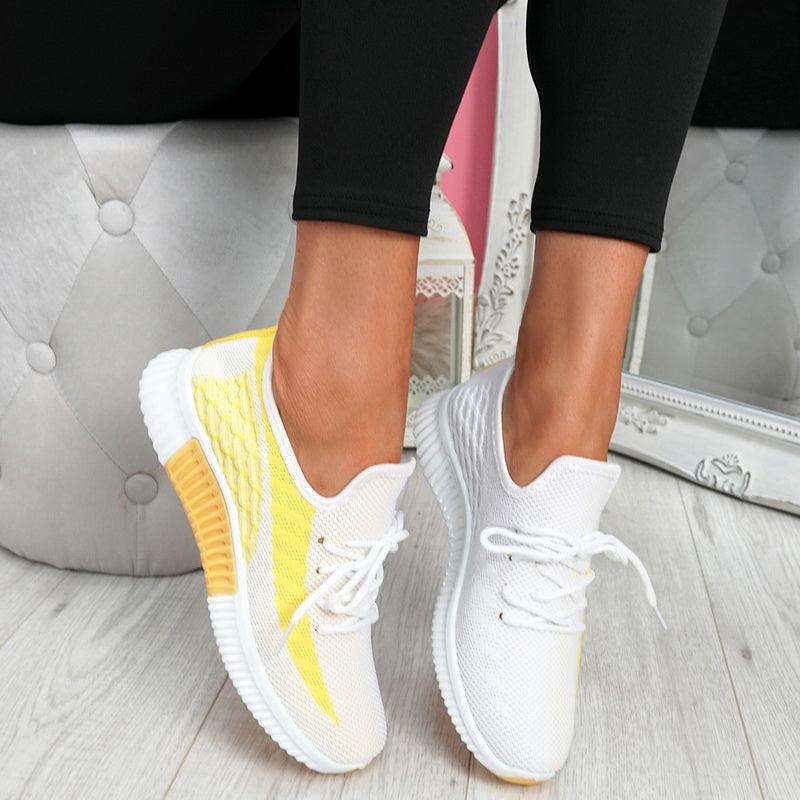 Women's Breathable Mesh Walking Shoes Lightweight Lace Up Sneakers