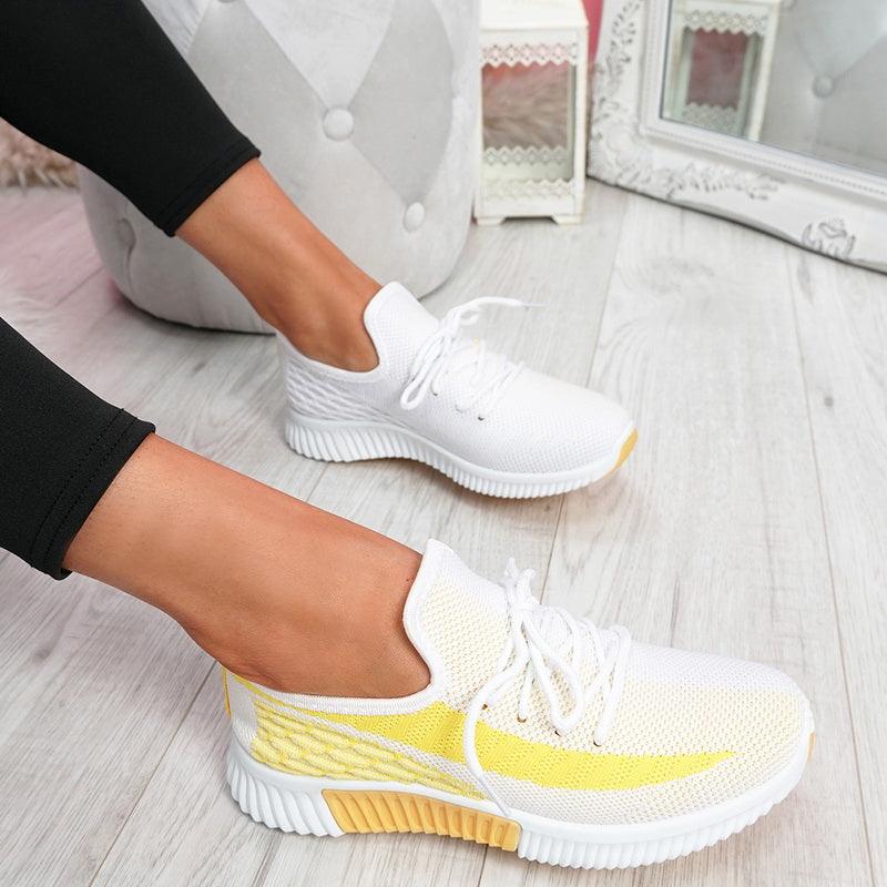 Women's Breathable Mesh Walking Shoes Lightweight Lace Up Sneakers