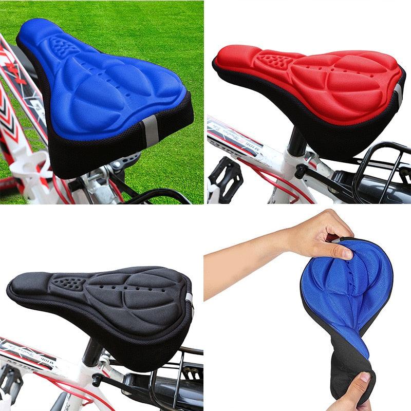 3D Gel & Memory Foam Bicycle Seat Cushion Cover for Comfort