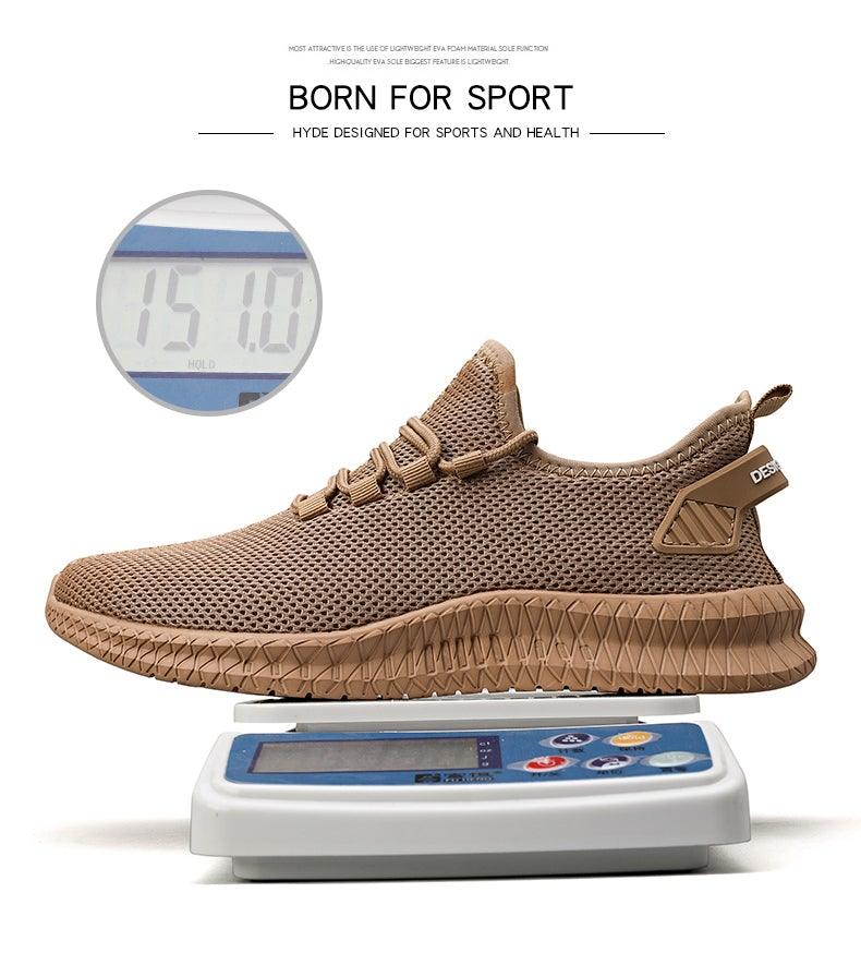 Men's Breathable Mesh Running Sneakers - Lightweight Athletic Shoes