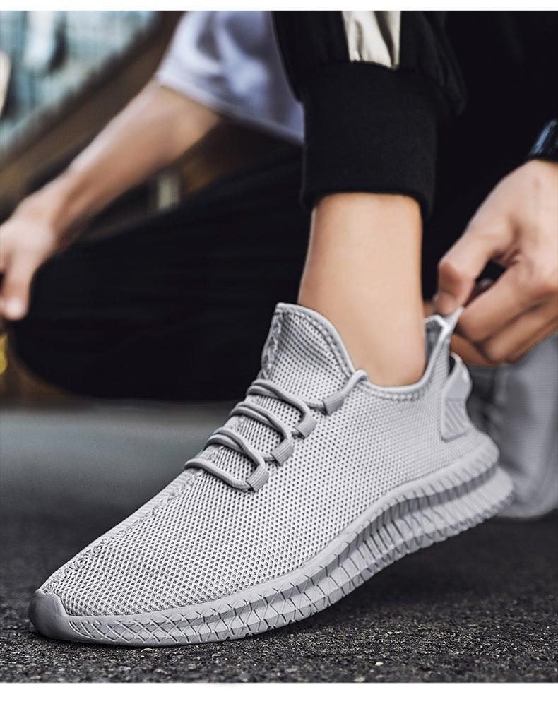 Men's Breathable Mesh Running Sneakers - Lightweight Athletic Shoes