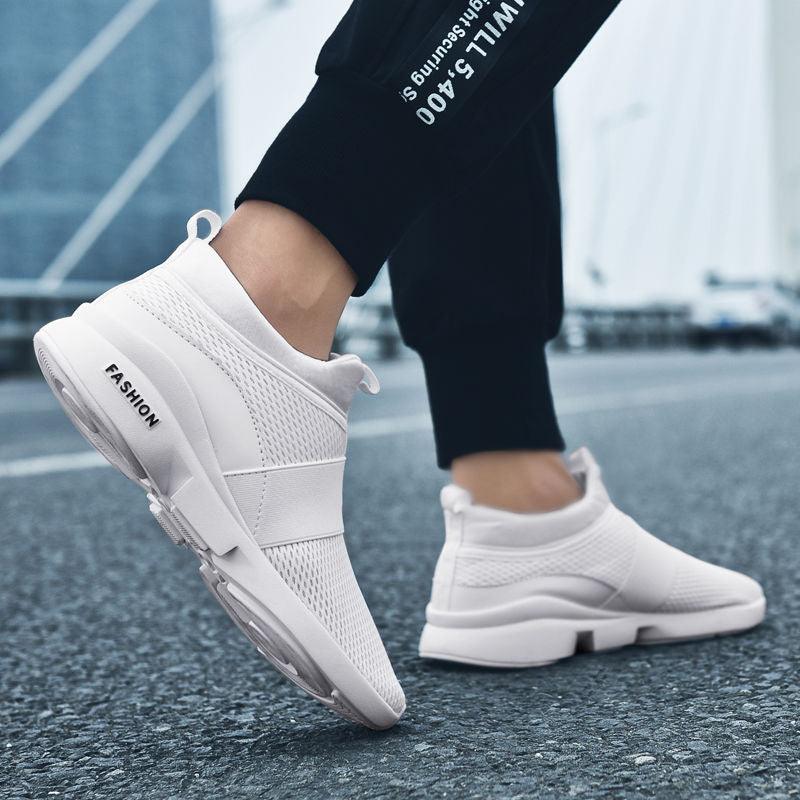 Red Lightweight Breathable Mesh Sneakers for Walking & Workout