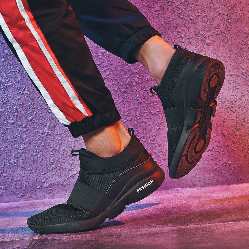 Red Lightweight Breathable Mesh Sneakers for Walking & Workout