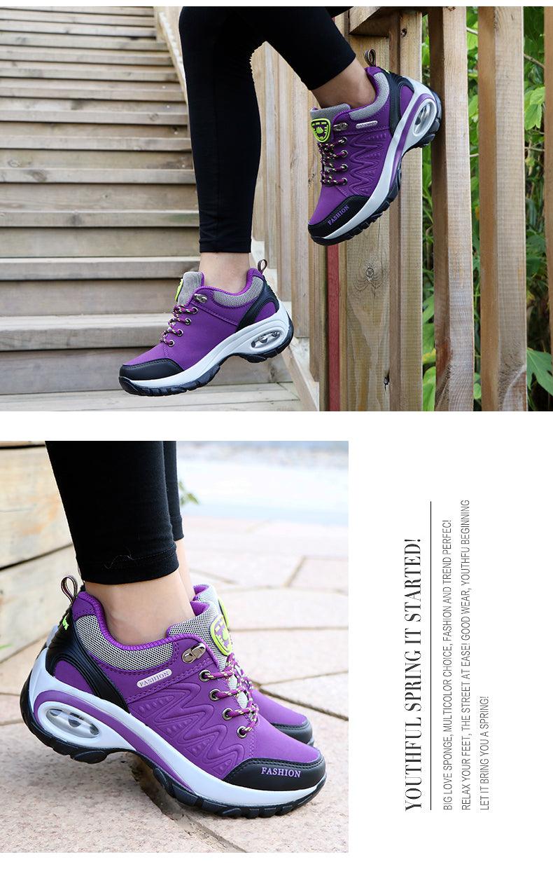 Women's Air Cushion Athletic Walking Sneakers Lightweight Mesh Shoes