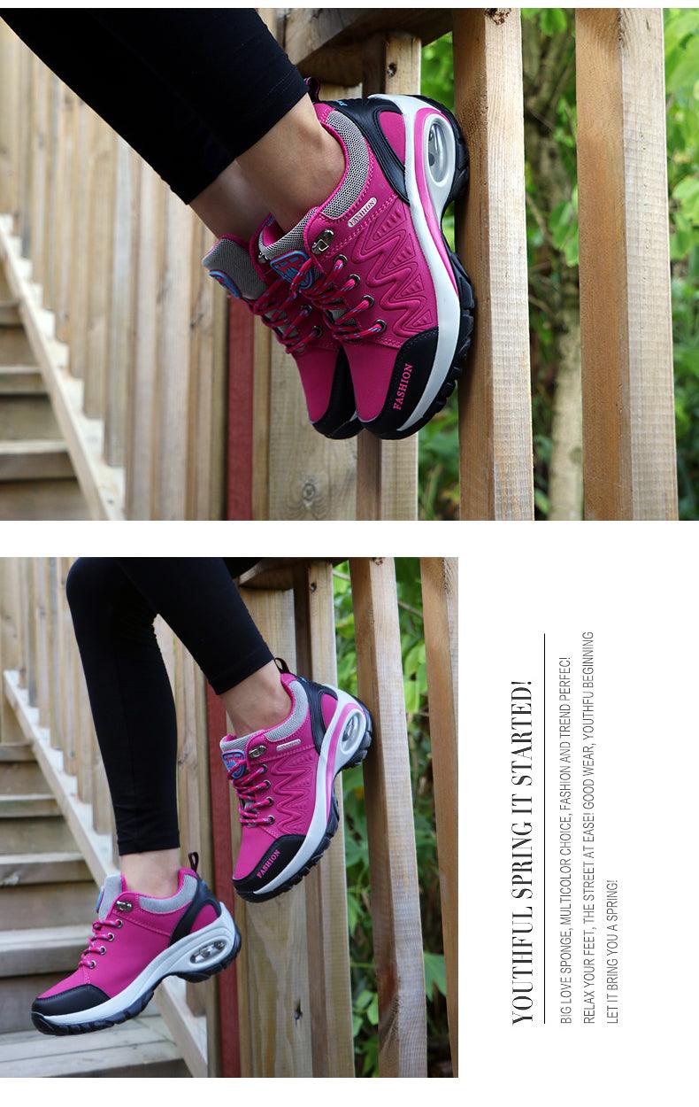 Women's Air Cushion Athletic Walking Sneakers Lightweight Mesh Shoes