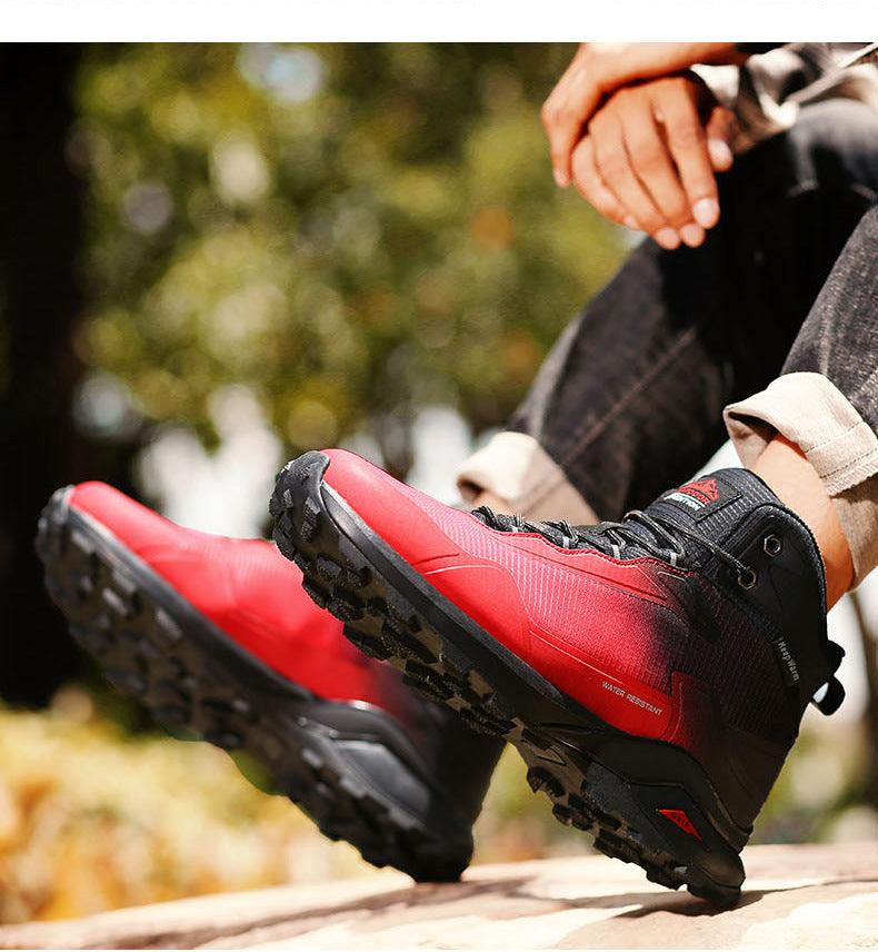 Men's Camouflage Waterproof Hiking Boots with Air Circulation