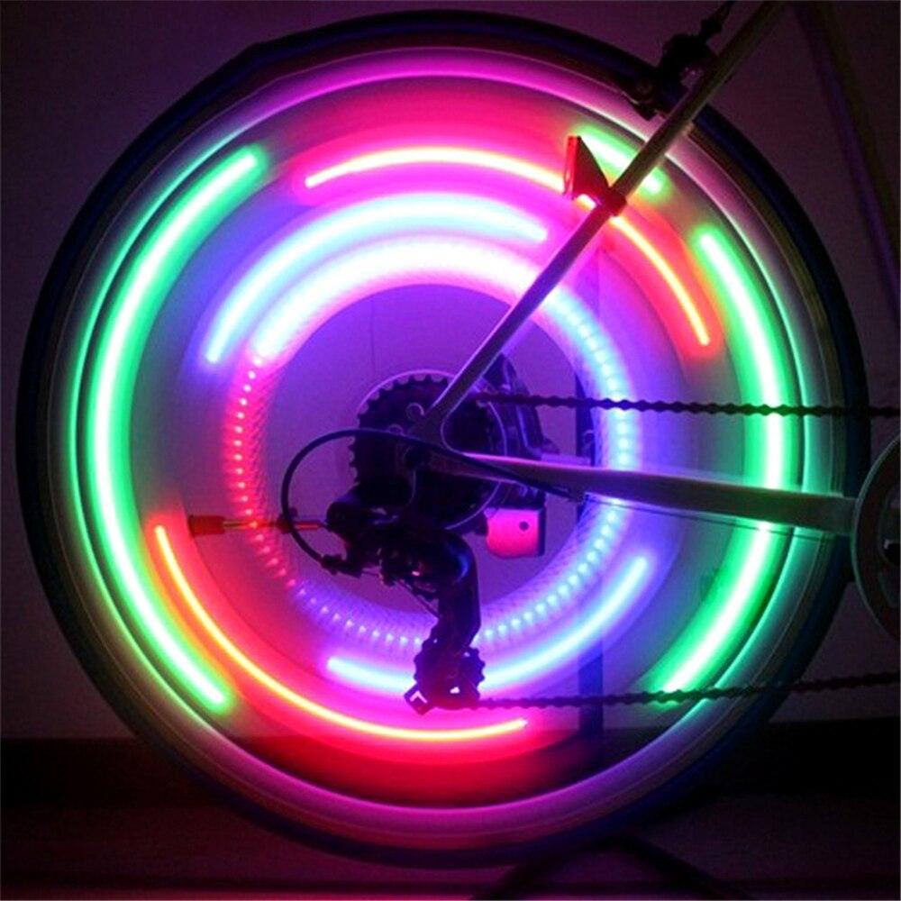 LED Bike Wheel Spoke Lights - Waterproof Night Safety Warning Lamp