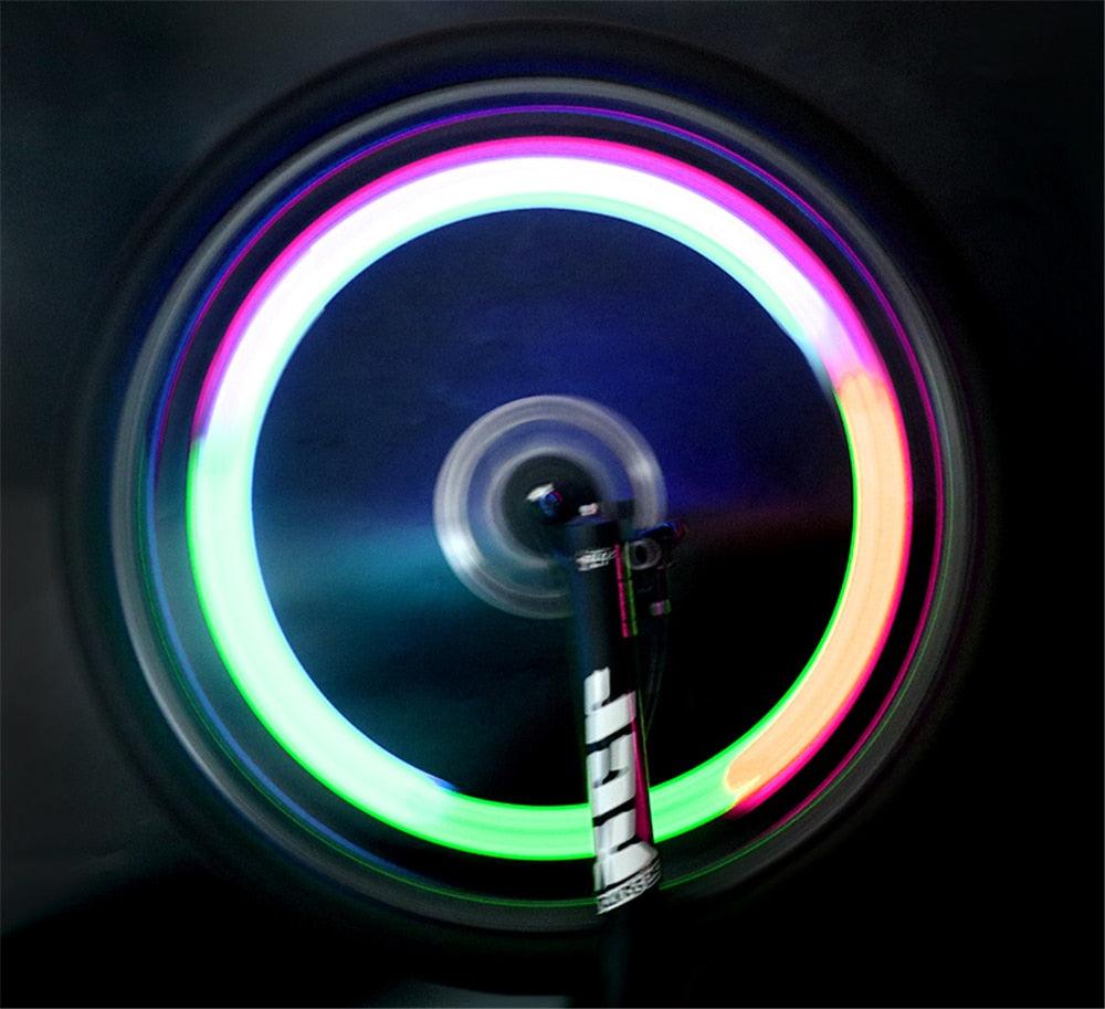 LED Bike Wheel Spoke Lights - Waterproof Night Safety Warning Lamp
