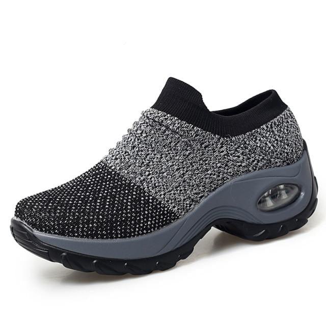 Women's Chunky Platform Sock Sneakers Breathable Mesh Walking Shoes