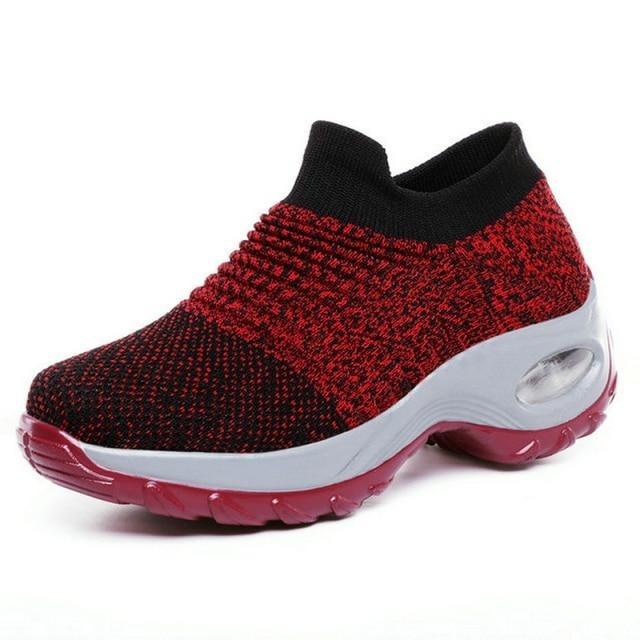 Women's Chunky Platform Sock Sneakers Breathable Mesh Walking Shoes