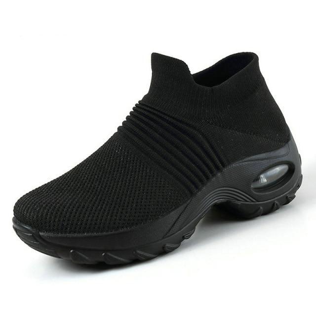 Women's Chunky Platform Sock Sneakers Breathable Mesh Walking Shoes