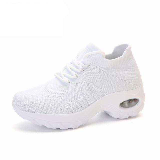 Women's Chunky Platform Sock Sneakers Breathable Mesh Walking Shoes