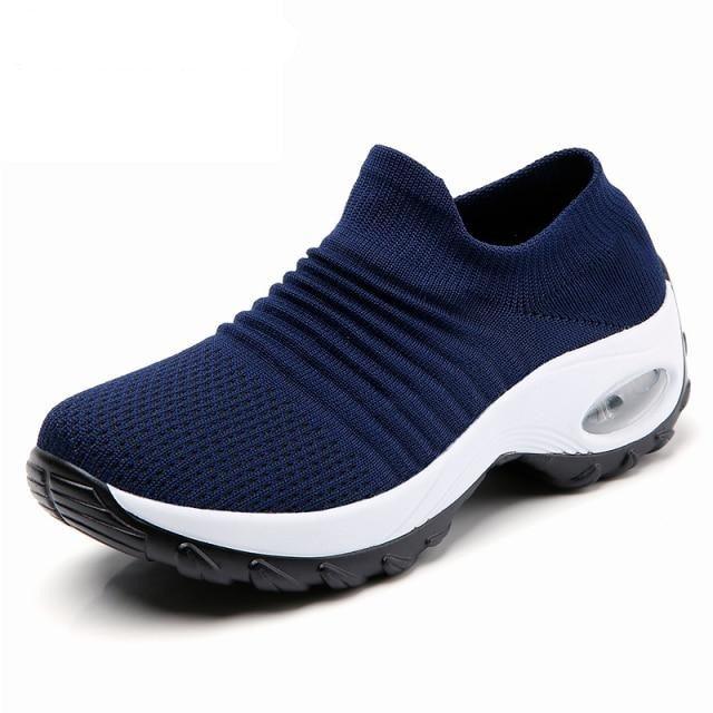 Women's Chunky Platform Sock Sneakers Breathable Mesh Walking Shoes