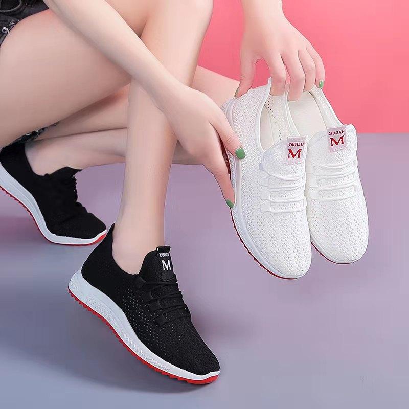 Women's Breathable Mesh Slip-On Walking Sneakers Lightweight Shoes