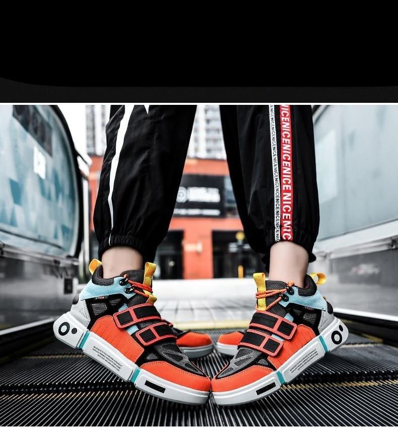 Men's Abstract Knit Luxury Trainers Casual Slip-On Sport Shoes