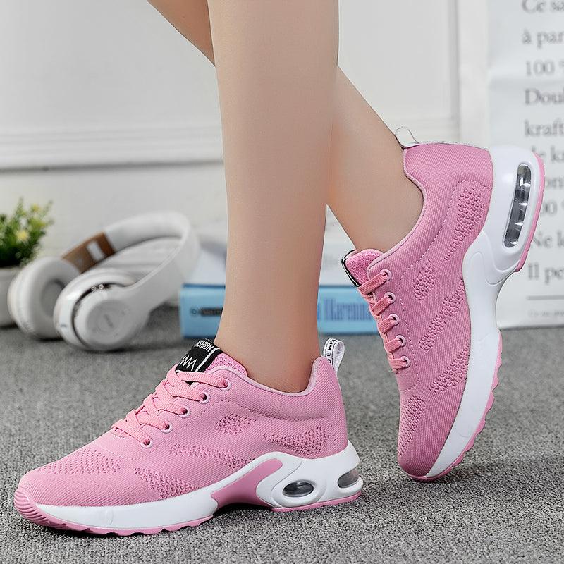 Women’s Air Cushion Mesh Sneakers – Comfortable Running Trainers