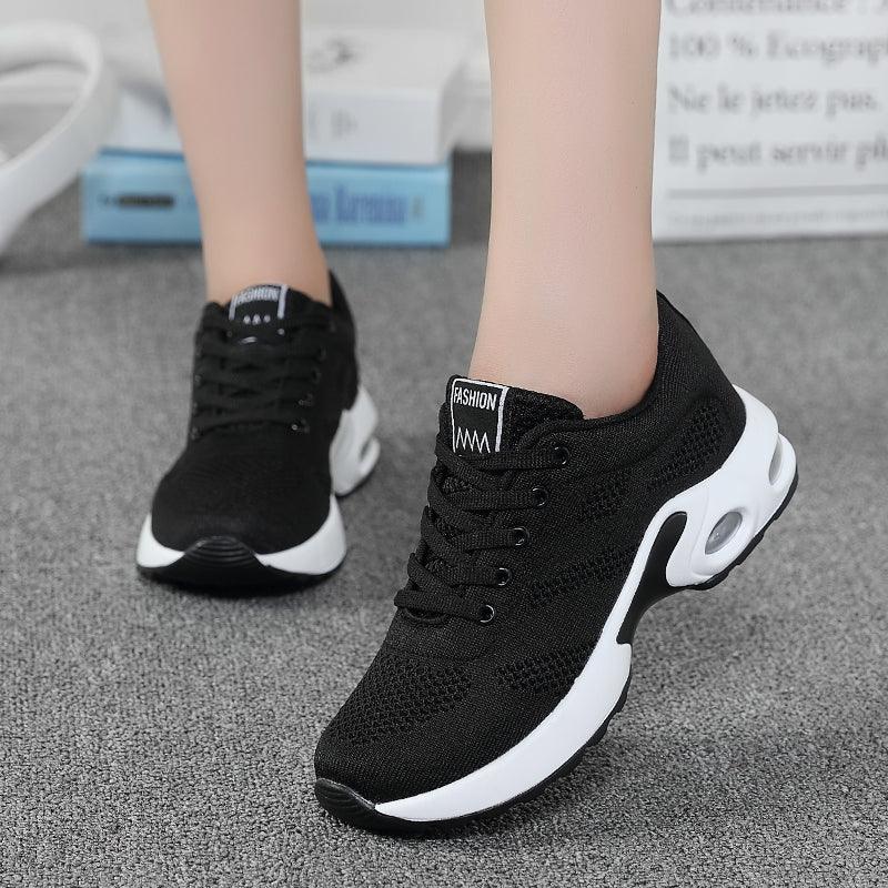 Women’s Air Cushion Mesh Sneakers – Comfortable Running Trainers