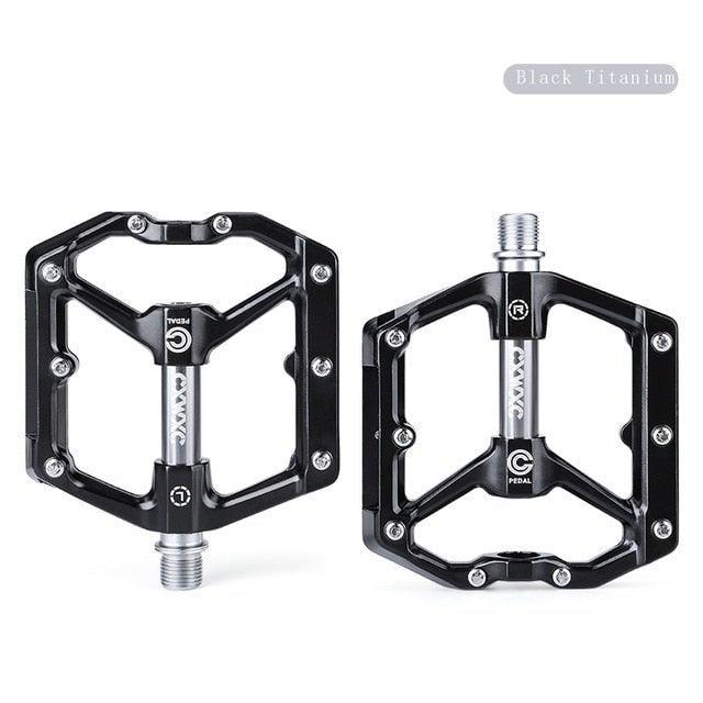 Advanced 4-Bearing Aluminum Flat Platform Mountain Bike Pedals