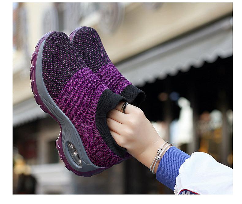 Women's Chunky Platform Sock Sneakers Breathable Mesh Walking Shoes