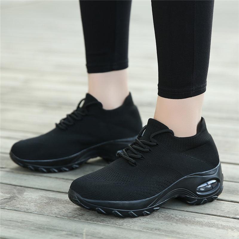 Women's Chunky Platform Sock Sneakers Breathable Mesh Walking Shoes