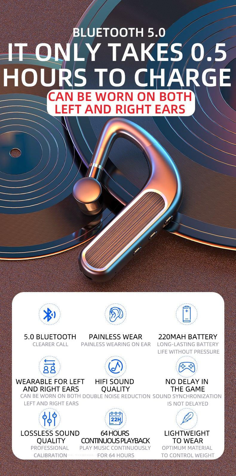 Elegant Bluetooth 5.0 Wireless Over-Ear Business Headset