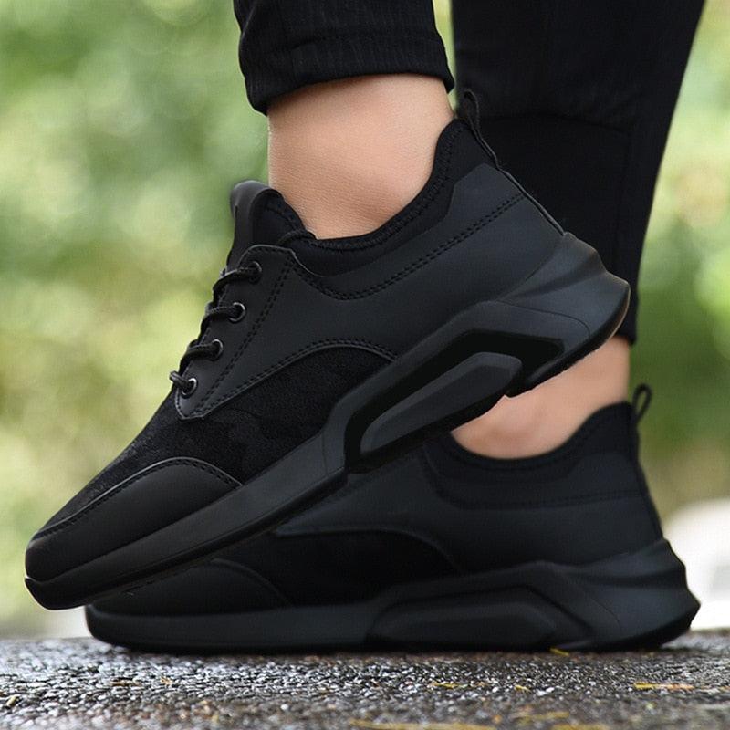 Black Lightweight Athletic Running & Gym Sneakers