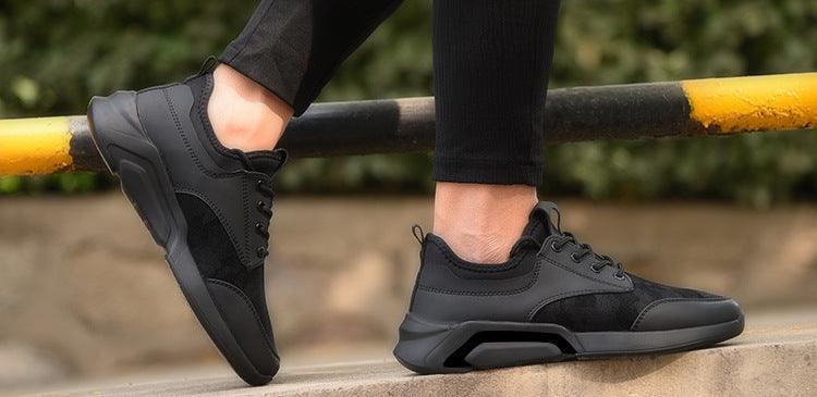 Black Lightweight Athletic Running & Gym Sneakers