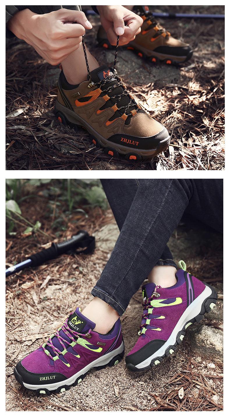 Unisex Waterproof Hiking Shoes – Non-Slip Outdoor Mountain Boots
