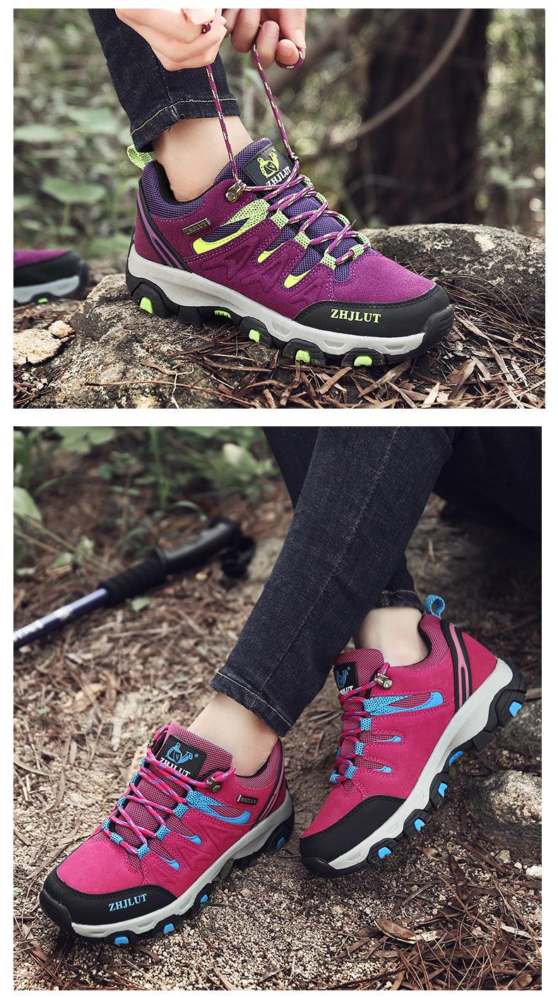 Unisex Waterproof Hiking Shoes – Non-Slip Outdoor Mountain Boots