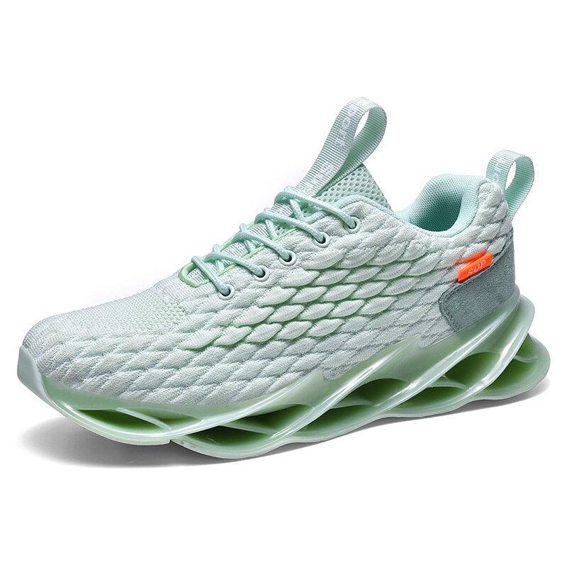 Black Modern Athletic Running Sneakers Breathable Gym Shoes