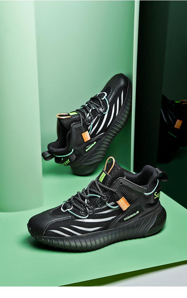 Men's Lightweight Breathable Mesh Running Sneakers - Casual Sport