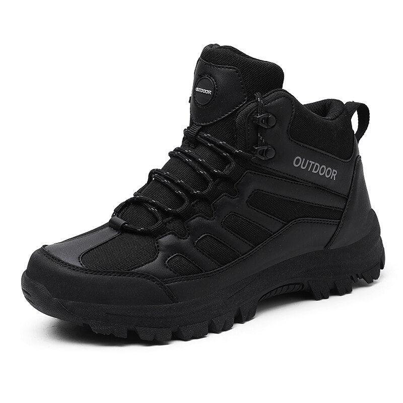Men's Outdoor Hiking Ankle Boots – Water-Resistant Work Shoes